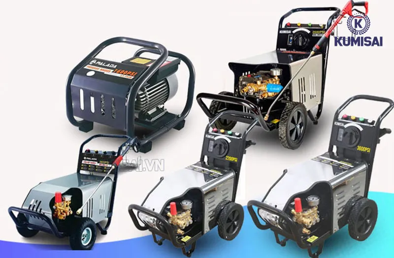 Đa dạng các model máy rửa xe cao áp 1 pha và 3 pha theo nhu cầu