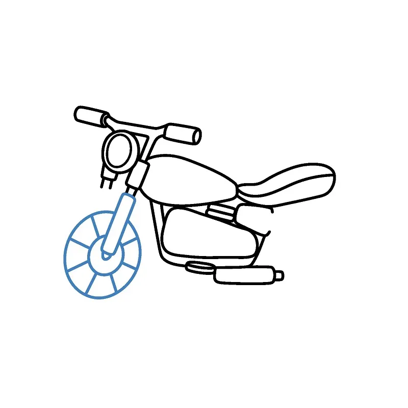 Vẽ khung phuộc bánh xe trước