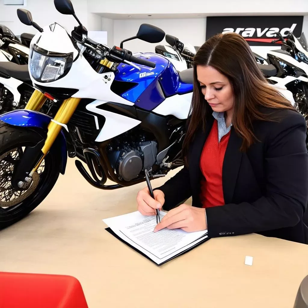 Quy trình ký kết hợp đồng và xác minh giấy tờ khi giao dịch mua xe máy cũ Honda Wave S 2019