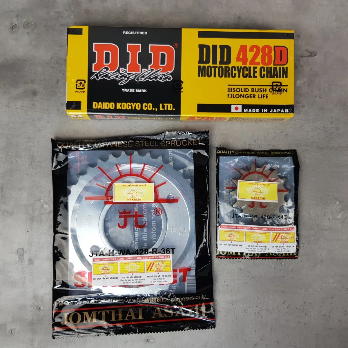 Bộ nhông sên dĩa DID Wave Alpha 2019 chính hãng đảm bảo truyền lực tối ưu cho xe