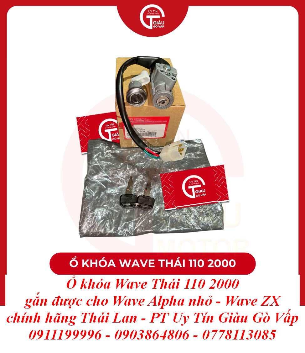 Ổ Khóa Xe Wave 110 Chính Hãng: Giải Pháp Bảo Vệ Toàn Diện Cho Xe Máy Của Bạn