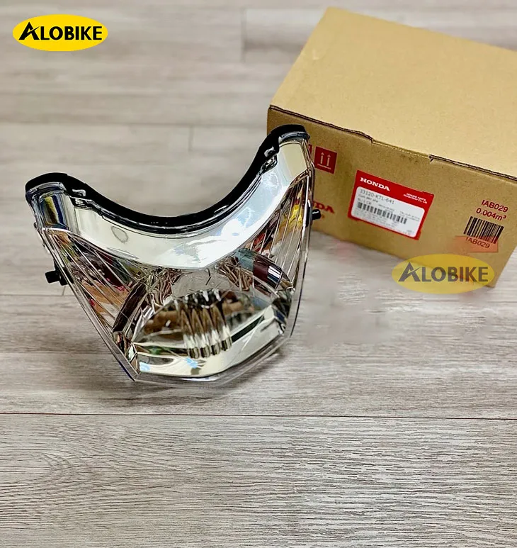 Cận Cảnh Cụm Đèn Pha Chính Hãng Allintitle:Đèn Xe Wave 100 Với Chóa Phản Quang Và Kính Trong Suốt