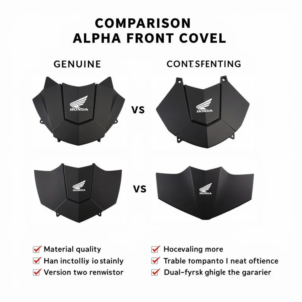 Phân tích chi tiết chất liệu và tem nhãn của allintitle:yếm xe wave alpha chính hãng Honda