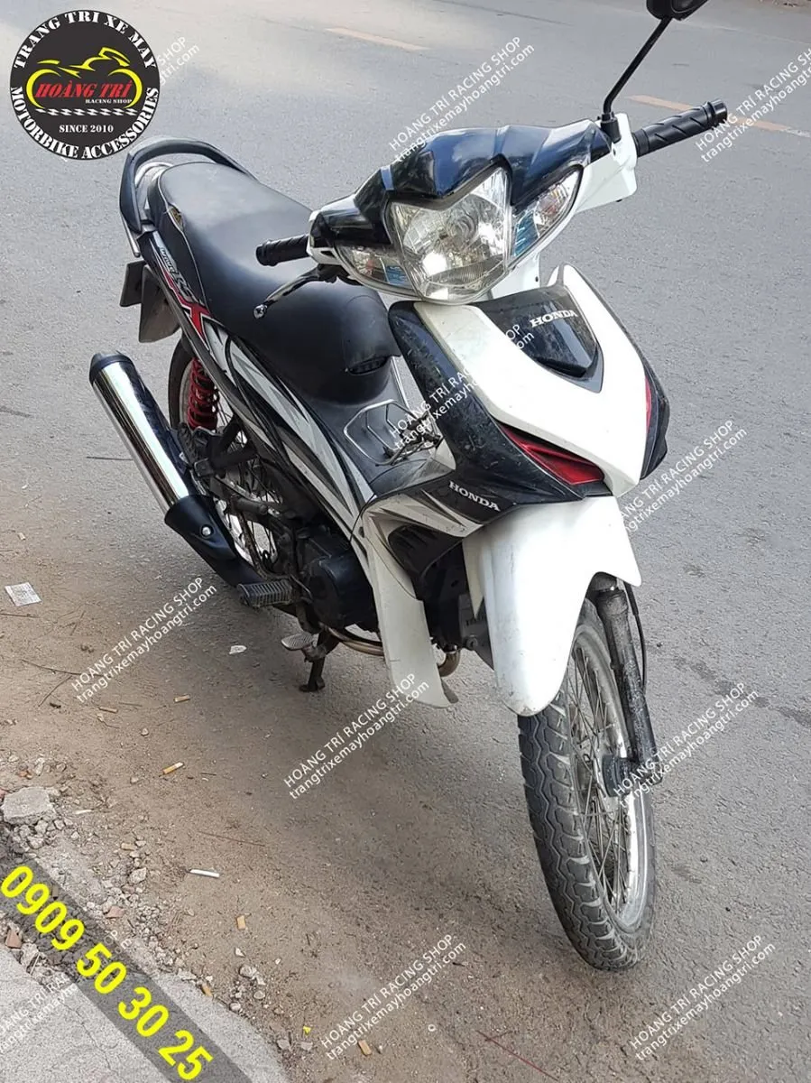 Wave lắp pô Sonic 125, pô độ cho xe Wave tăng thẩm mỹ và âm thanh uy lực