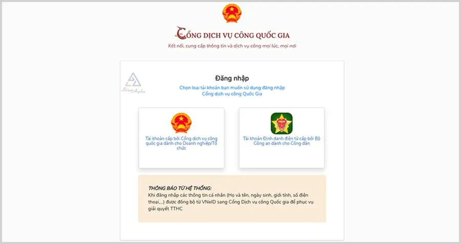 Người bán đăng nhập Cổng dịch vụ công Bộ Công an bằng tài khoản VNeID mức 2 để thực hiện thủ tục thu hồi đăng ký, biển số xe