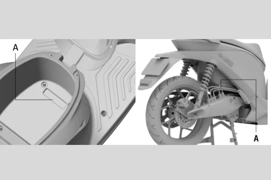 Xác định vị trí cụ thể của số khung và số máy trên các dòng xe máy phổ thông 50cc và xe điện
