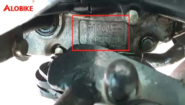 Số khung số máy sẽ mờ theo thời gian do tác động của môi trường và quá trình sử dụng.