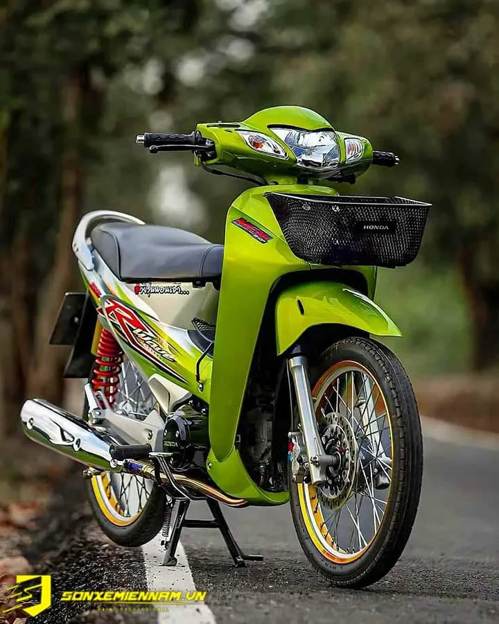 Xe Wave Thái sơn lại màu xanh lá huyền thoại, một lựa chọn màu xe Wave đẹp và cổ điển