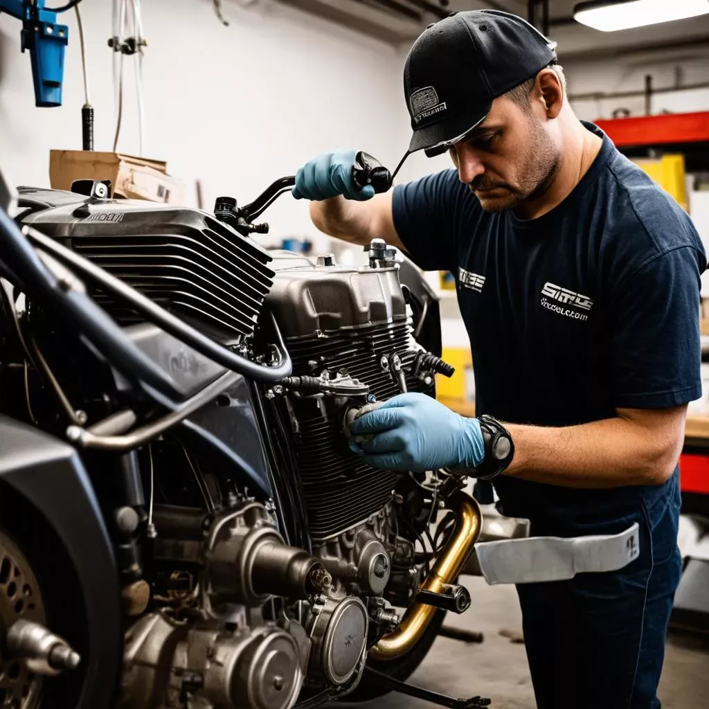 Sửa chữa xe máy chuyên nghiệp tại xưởng