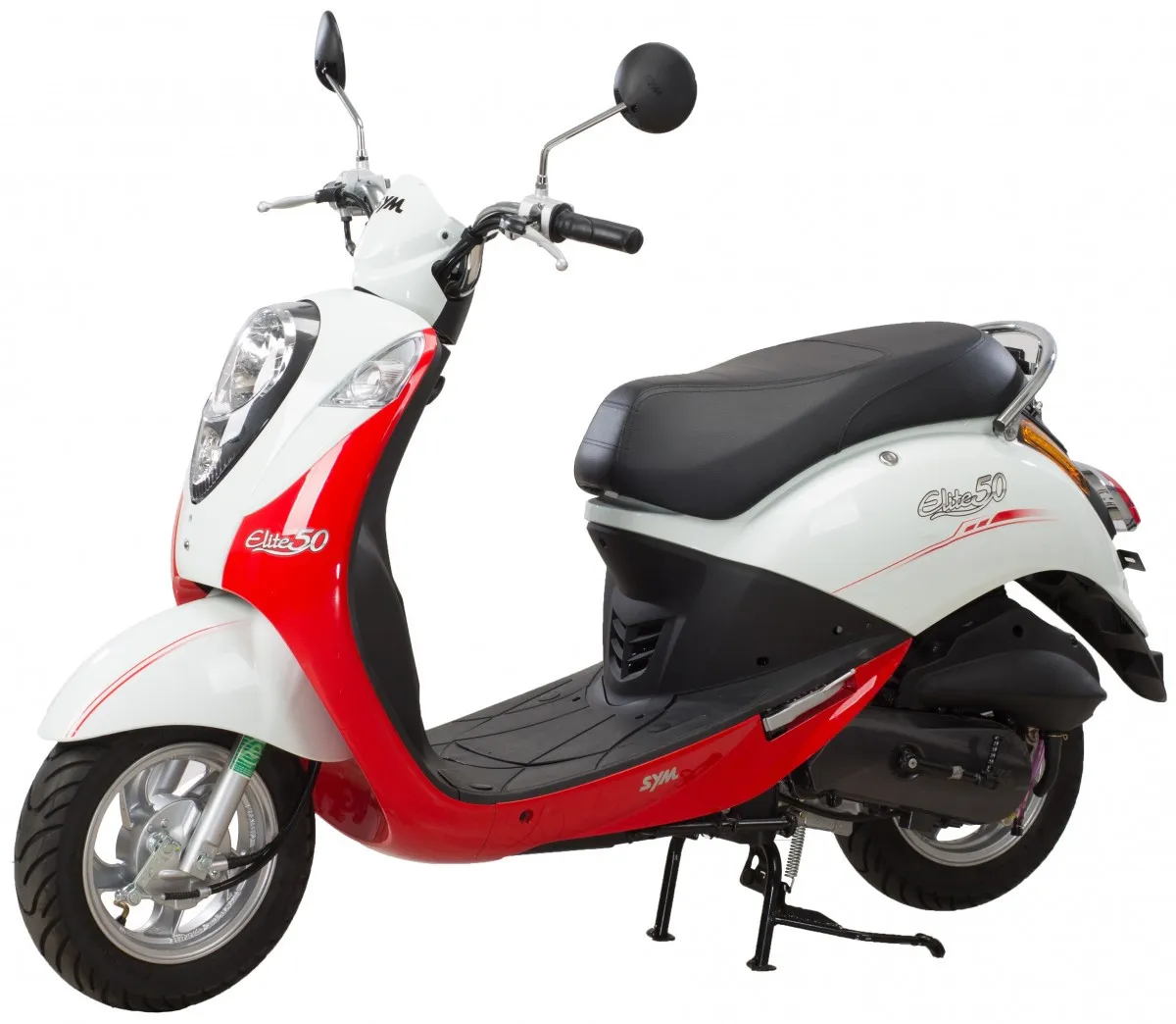 Mẫu xe SYM Elite 50cc màu đỏ, phân khúc xe tay ga giá rẻ lý tưởng cho học sinh sinh viên
