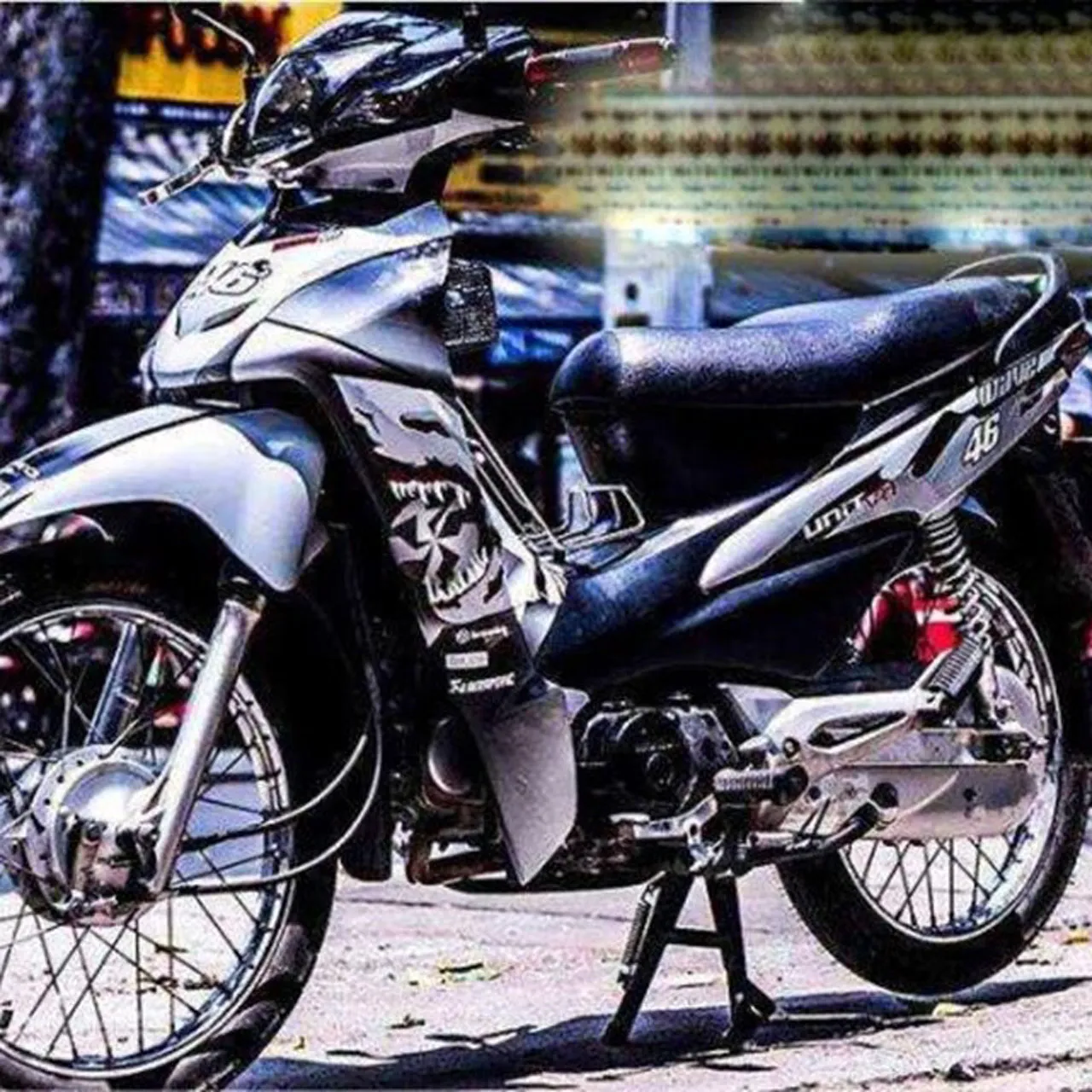 Mẫu tem trùm hiện đại cho Wave Alpha