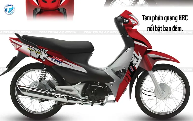 Thiết kế tem phản quang HRC cho Wave 110 tăng tính an toàn và thẩm mỹ cao khi đi đêm