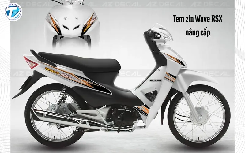 Nâng cấp thẩm mỹ Wave 110 bằng bộ tem zin Wave RSX chính hãng