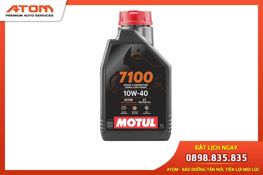 Giá bán lẻ bình nhớt xe máy Motul 7100 và công nghệ Ester Core