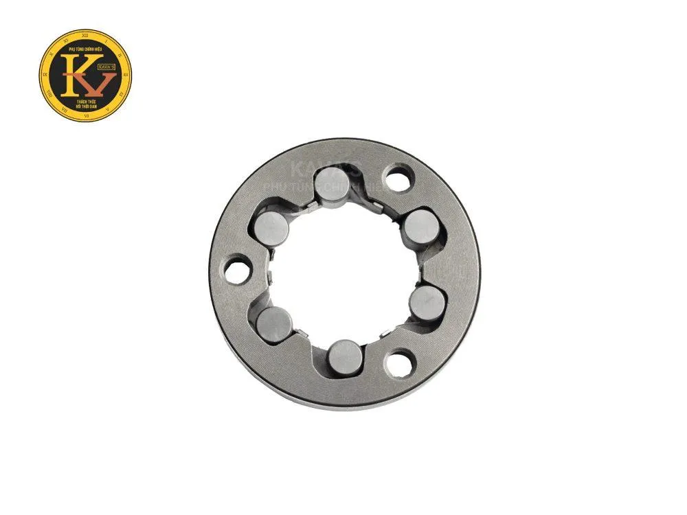 Bộ phận thớt đề Wave S110 chính hãng, chi tiết lò xo và ốc vít thép 20CrMnTi, đảm bảo độ chính xác cao khi lắp ráp.