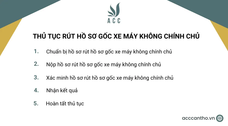 Nộp hồ sơ rút hồ sơ gốc xe máy tại cơ quan công an