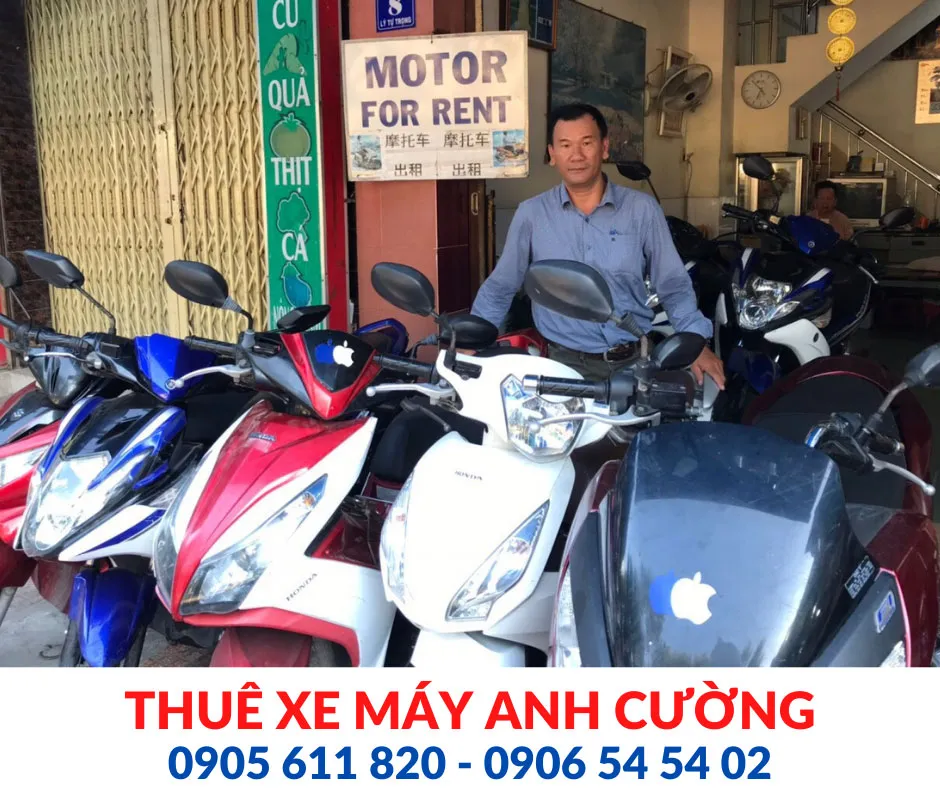 Dịch vụ cho thuê xe máy uy tín chất lượng tại Nha Trang, đảm bảo thủ tục thuê nhanh chóng.