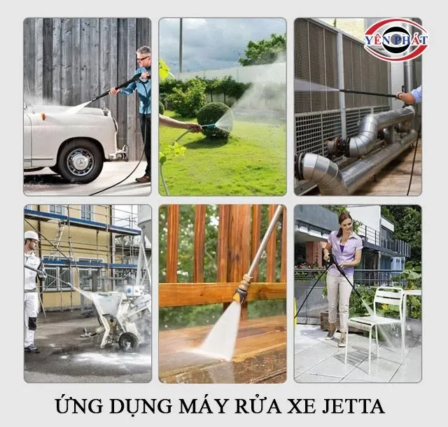 ứng dụng của máy rửa xe áp lực cao Jetta