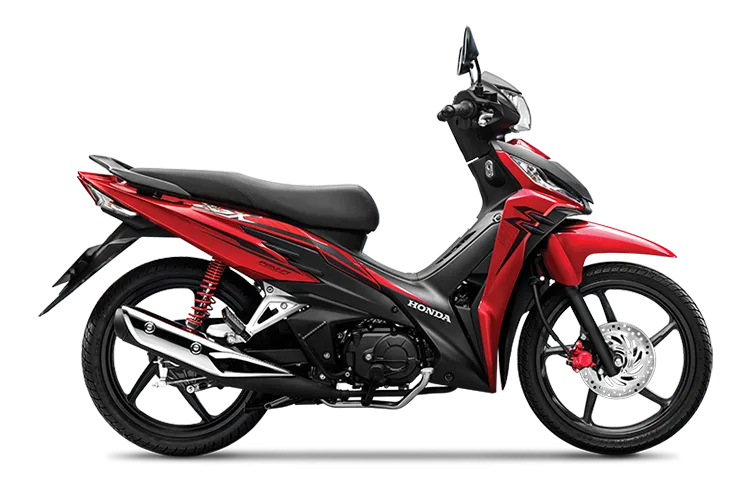 Đầu xe Wave RSX 110cc với cụm đèn pha và mặt nạ trước thể thao