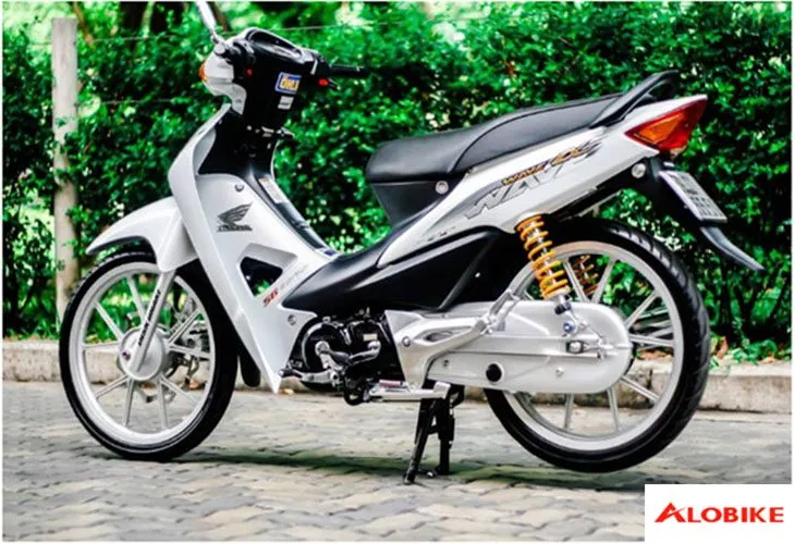 Hình ảnh mẫu xe Wave Alpha độ kiểng đẹp màu trắng cơ bản và cá tính