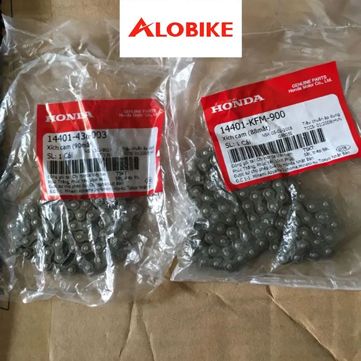 Phụ tùng xích cam cho xe Wave 110 S được đóng gói theo tiêu chuẩn của Honda Việt Nam.