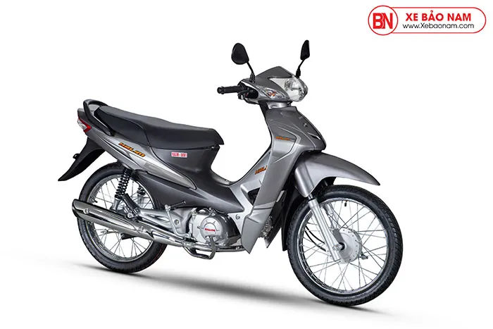 Toàn cảnh mẫu xe Wave 50cc màu xám Halim Sumotor đang rất được ưa chuộng