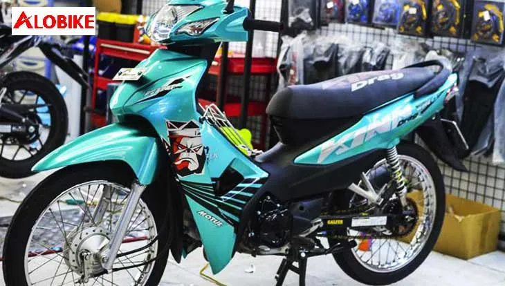 Deacl xe máy Wave màu xanh mát được phối màu đẹp mắt, tươi tắn