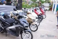 Mẫu xe Honda Air Blade 125cc đang được bày bán tại đại lý