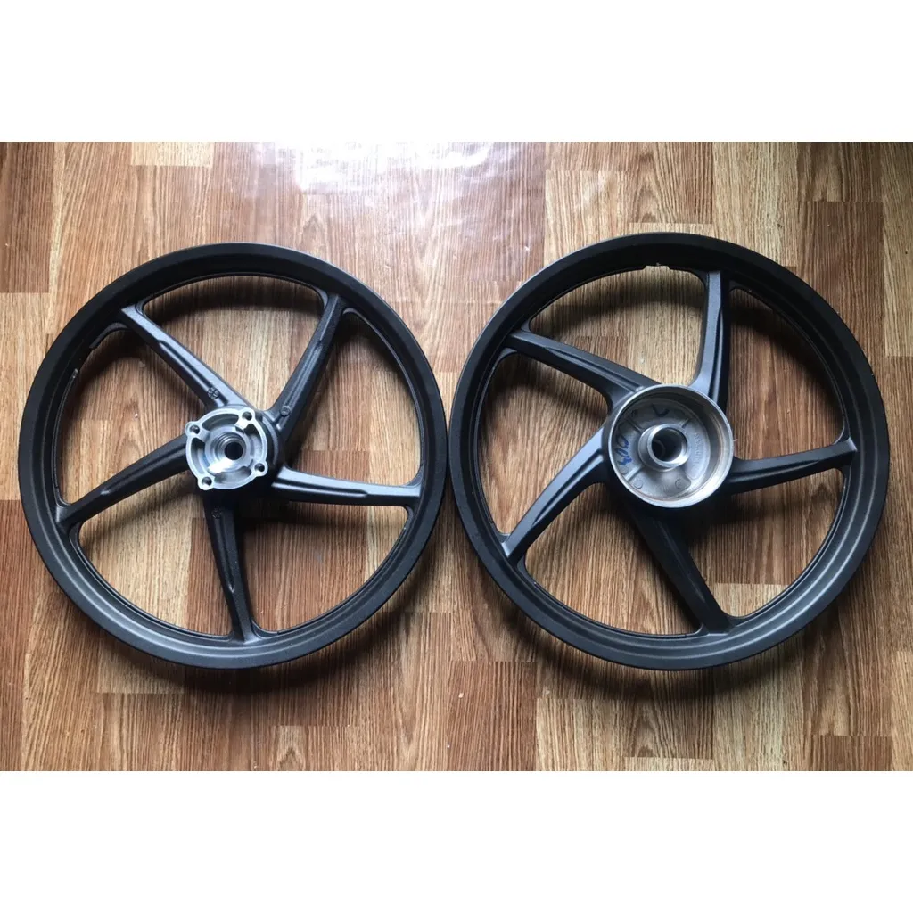 Bộ vành đúc xe máy Honda chính hãng, đa chấu, màu bạc