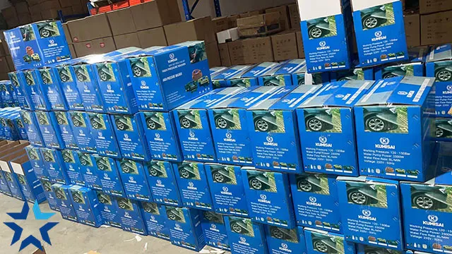 Hình ảnh tại xưởng sản xuất máy rửa xe mini của điện máy Hoàng Liên