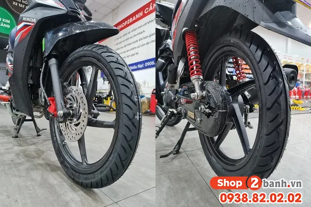 Lốp Dunlop TT902 không ruột cao cấp, tăng độ bám đường cho Honda Wave