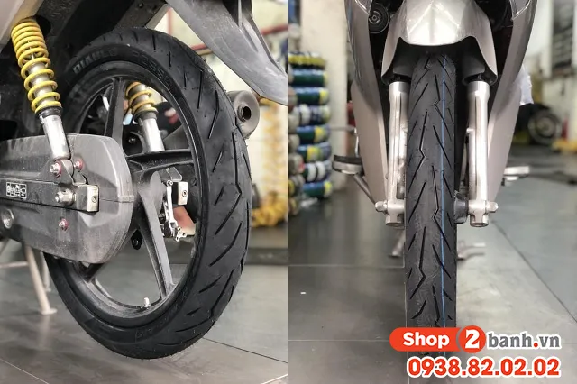 Lốp Pirelli Diablo Rosso Sport với rãnh thoát nước kiểu Flash, nâng cấp cho xe Wave