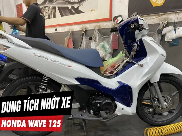 Dung tích nhớt xe Wave 125i bao nhiêu lít?