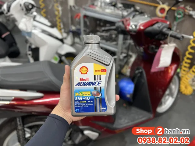 Sản phẩm dầu nhớt Shell Advance tối ưu cho xe tay ga Honda Lead