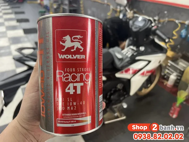 Nhớt Wolver Racing Synthetic 10W40 1L nhập khẩu chính hãng Đức