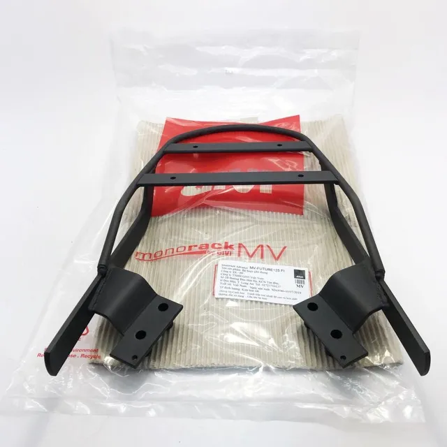 Chi tiết mối hàn và lớp sơn tĩnh điện của baga GIVI lắp thùng sau xe Future 1