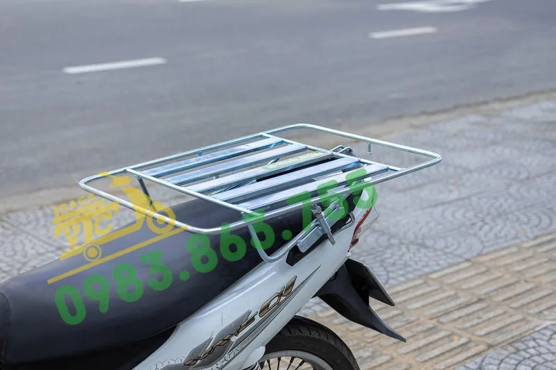 Baga sắt đặc bắt sống tháo lắp nhỏ gọn 42cm x 58cm cho xe Wave Alpha