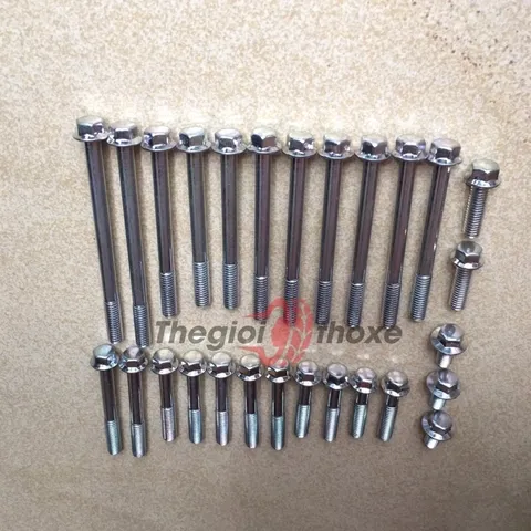 Bộ ốc dàn áo và ốc lốc máy đầy đủ cho dòng xe Wave ZX