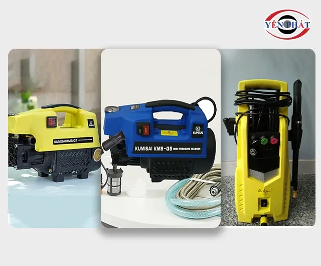 Máy xịt rửa xe mini với bảng báo giá chi tiết theo từng model
