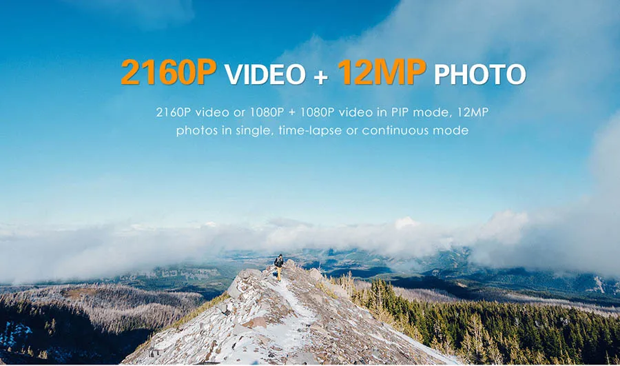 Camera hành trình xe máy giá rẻ Gitup G3 Duo Pro camera kép