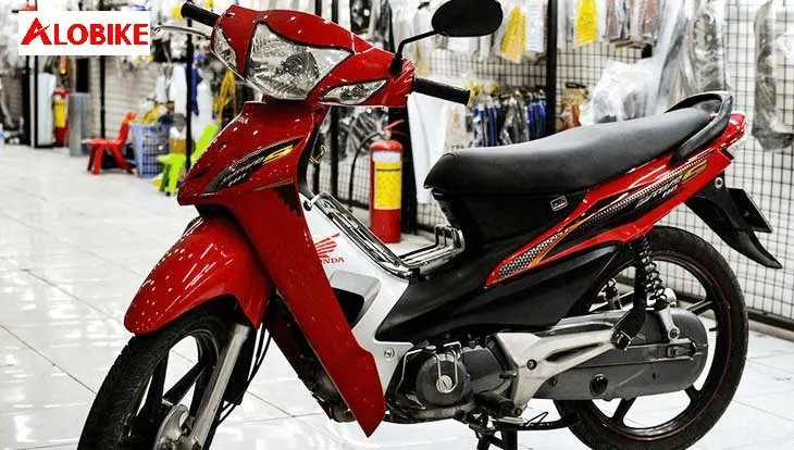 Bộ đề can dán xe Wave đỏ phối bạc đẹp mắt