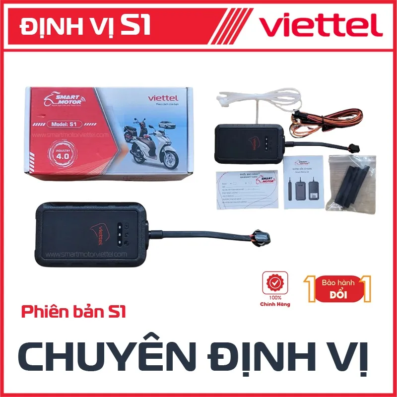 Hình ảnh thiết bị định vị xe máy S1 4G Viettel, chuyên giám sát hành trình