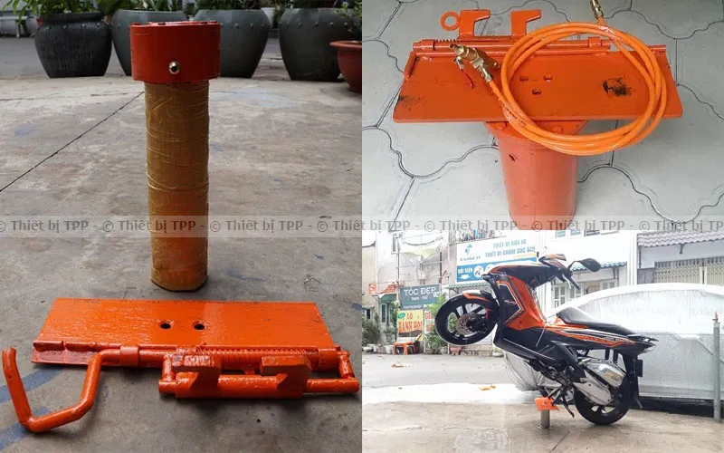 Giá đỡ rửa xe máy chính hãng bằng inox chuyên dụng