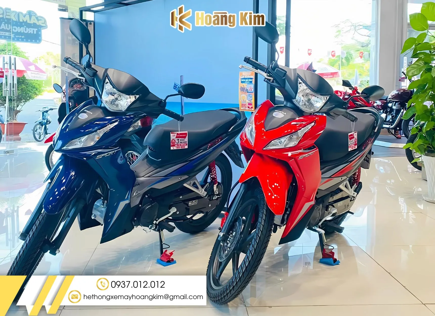 Giá xe wave rsx mới nhất tại Hệ thống xe máy Hoàng Kim (Giá bán thực tế tại đại lý)