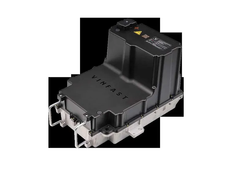 Alt text minh họa chi tiết cấu tạo bên trong một cục pin LFP 72V với các cell pin và BMS