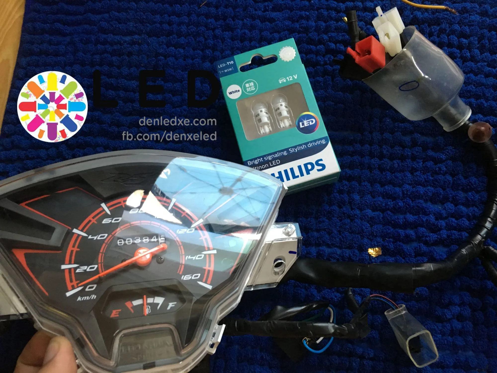 Bóng đèn LED dành cho xe Wave 110 có thiết kế tản nhiệt hiệu quả