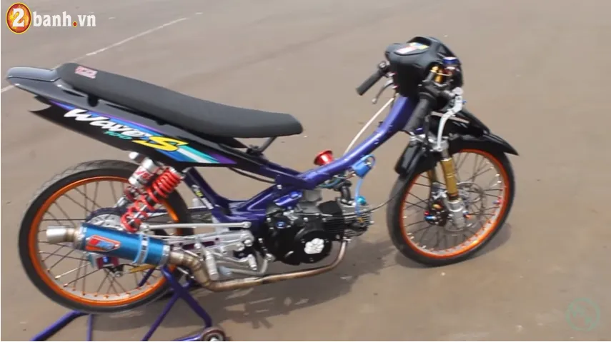 Honda Wave độ Drag Thái Lan, chuẩn mực của xe đua Drag