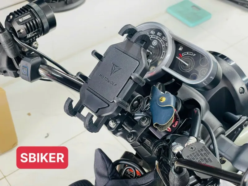 Phụ Kiện Kẹp Điện Thoại Motowolf Gắn Ghi Đông Ổn Định Cho Xe Mô Tô PKL