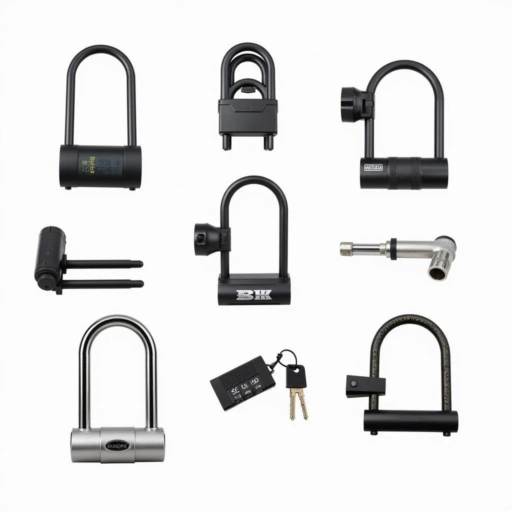 Khóa Chữ U Xe Máy Chống Trộm