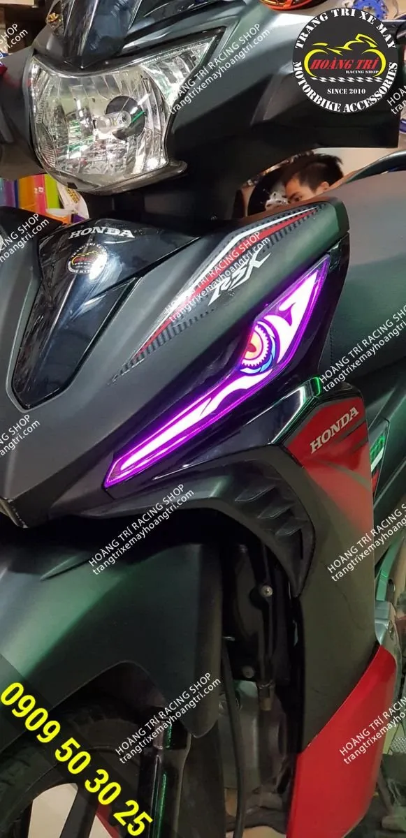 Đèn Led Audi A9 đã hoàn thành độ trên xe Wave RSX 2014